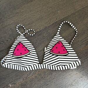Hollister Striped Watermelon Bikini Top great condition